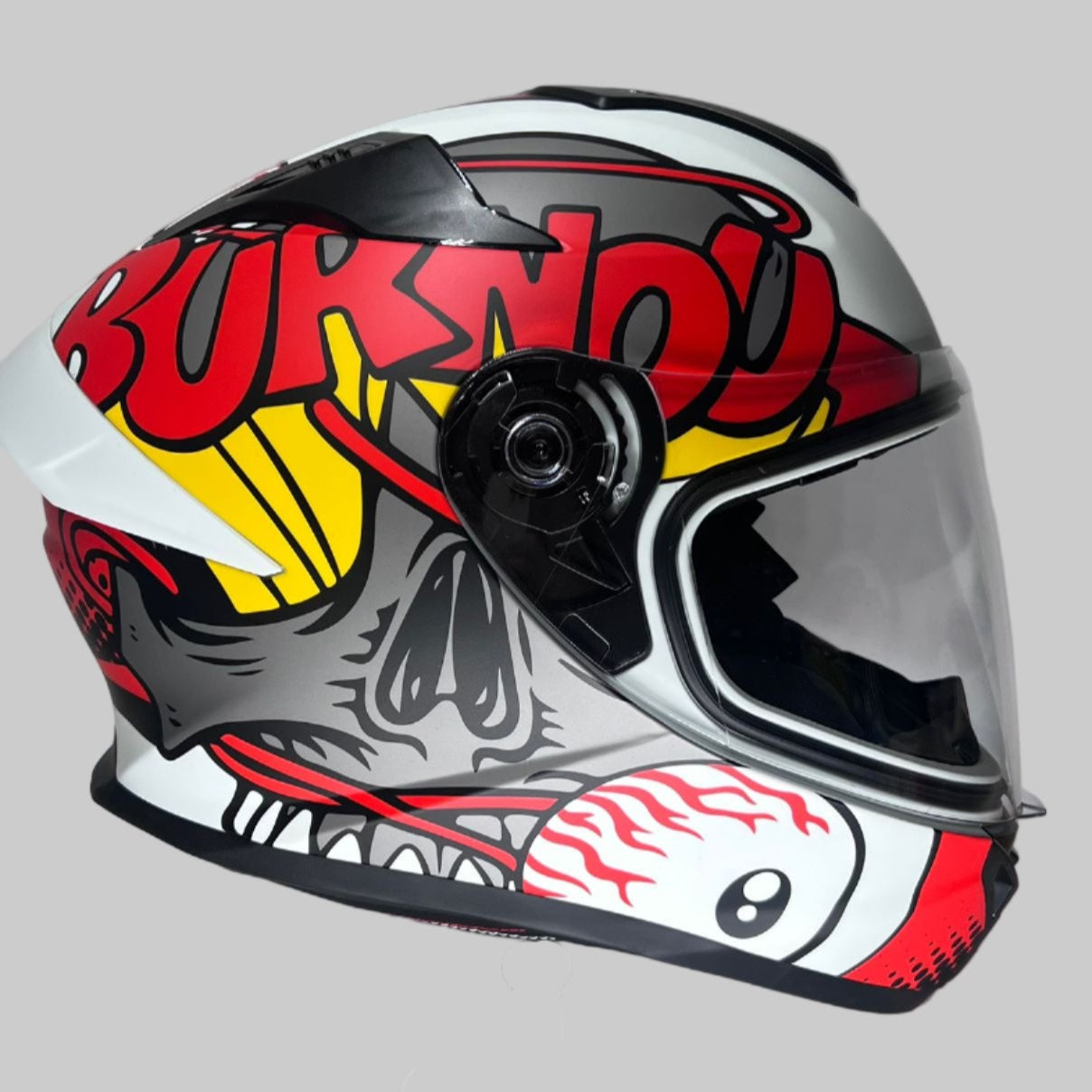 Matte Red Burnout Design