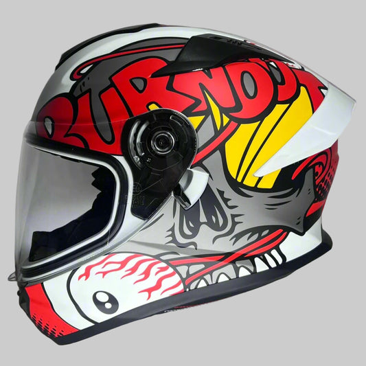 Matte Red Burnout Design